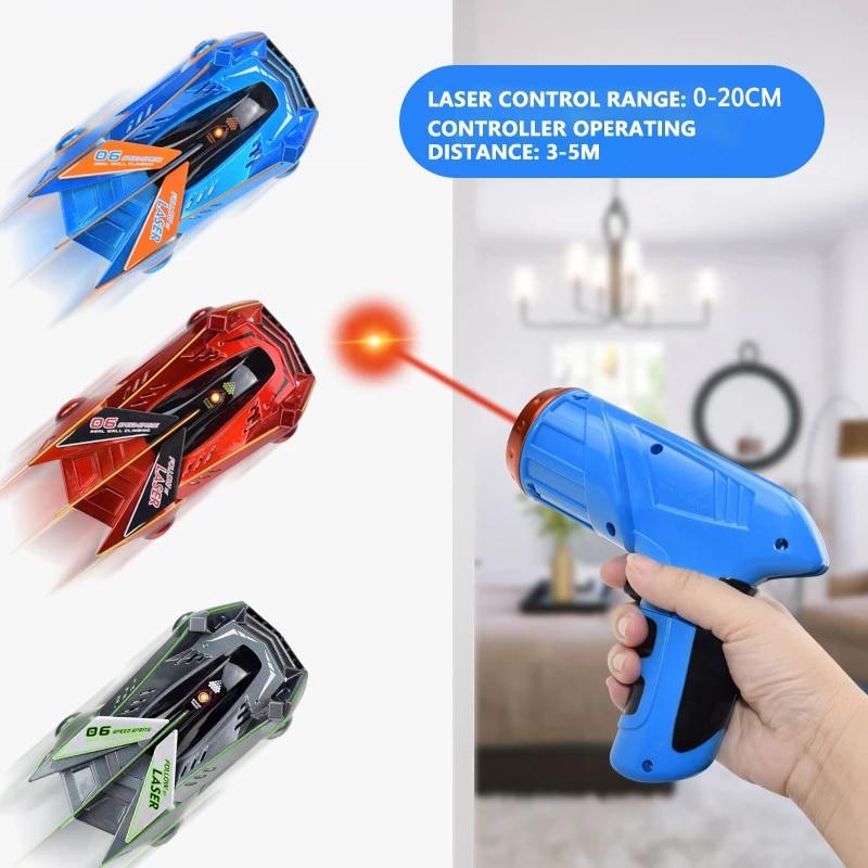 GravityRacer – Laser-Controlled Wall Climbing RC Car