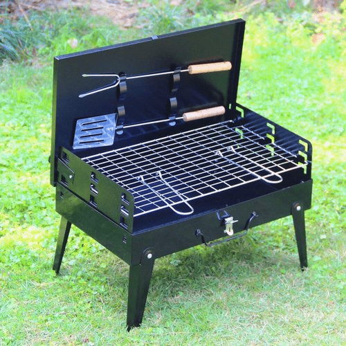 Grillmate fold - foldable garden grill made of steel for camping & garden 3
