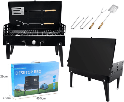 Grillmate fold - foldable garden grill made of steel for camping & garden 0