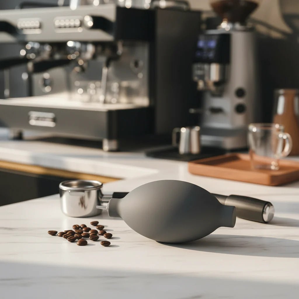 GRINDJET – Ilmapuhallin kahvimyllyjen puhdistustyökalu