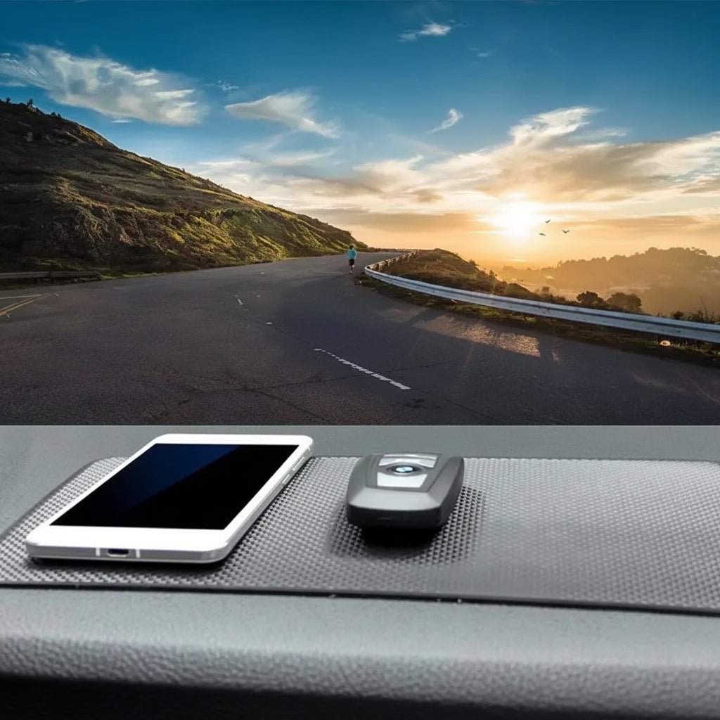 Anti-Slip Dashboard Mat - Durable PVC & Silicone Design for Phones and Keys 1