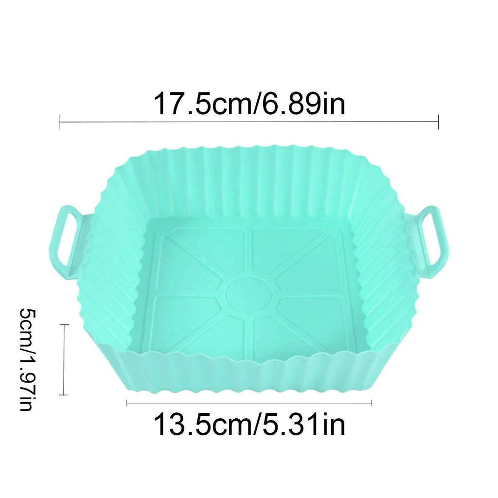 GRIPFRY – Forro de Silicone para Fritadeira de Ar com Alças Laterais para Cozinhar Limpo e Antiaderente