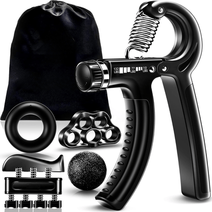  Gripmaster - adjustable hand amplifier set with 5 levels of resistance for grip and forearm strength-2