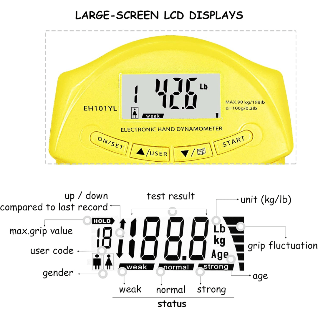  Gripmaster - digital handmyard for precise grip measurements up to 90 kg-6
