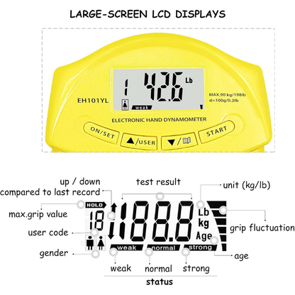  Gripmaster - digital handmyard for precise grip measurements up to 90 kg-6