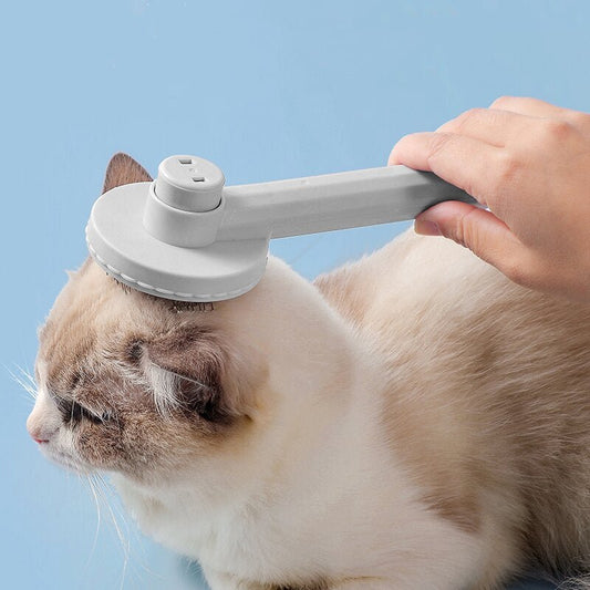 GROOMCLICK – Spazzola Autopulente per Gatti per una Toelettatura Delicata e Meno Perdita di Pelo