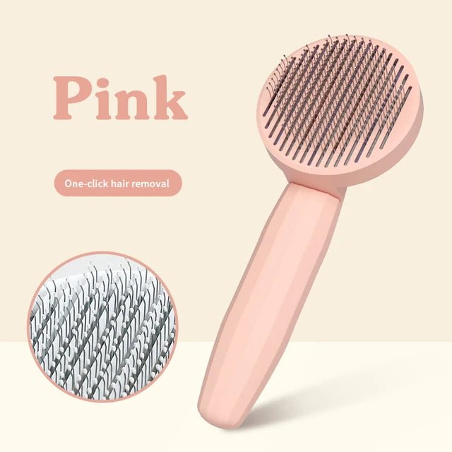 GROOMCLICK – Spazzola Autopulente per Gatti per una Toelettatura Delicata e Meno Perdita di Pelo
