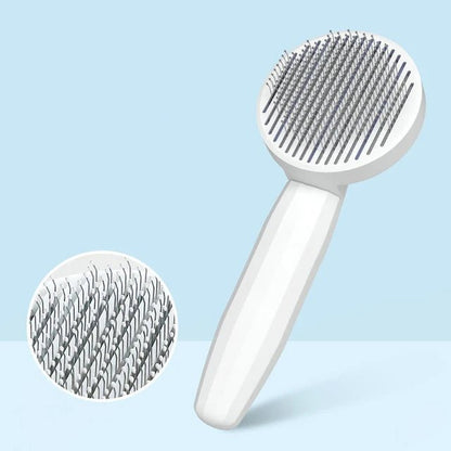 GROOMCLICK – Spazzola Autopulente per Gatti per una Toelettatura Delicata e Meno Perdita di Pelo