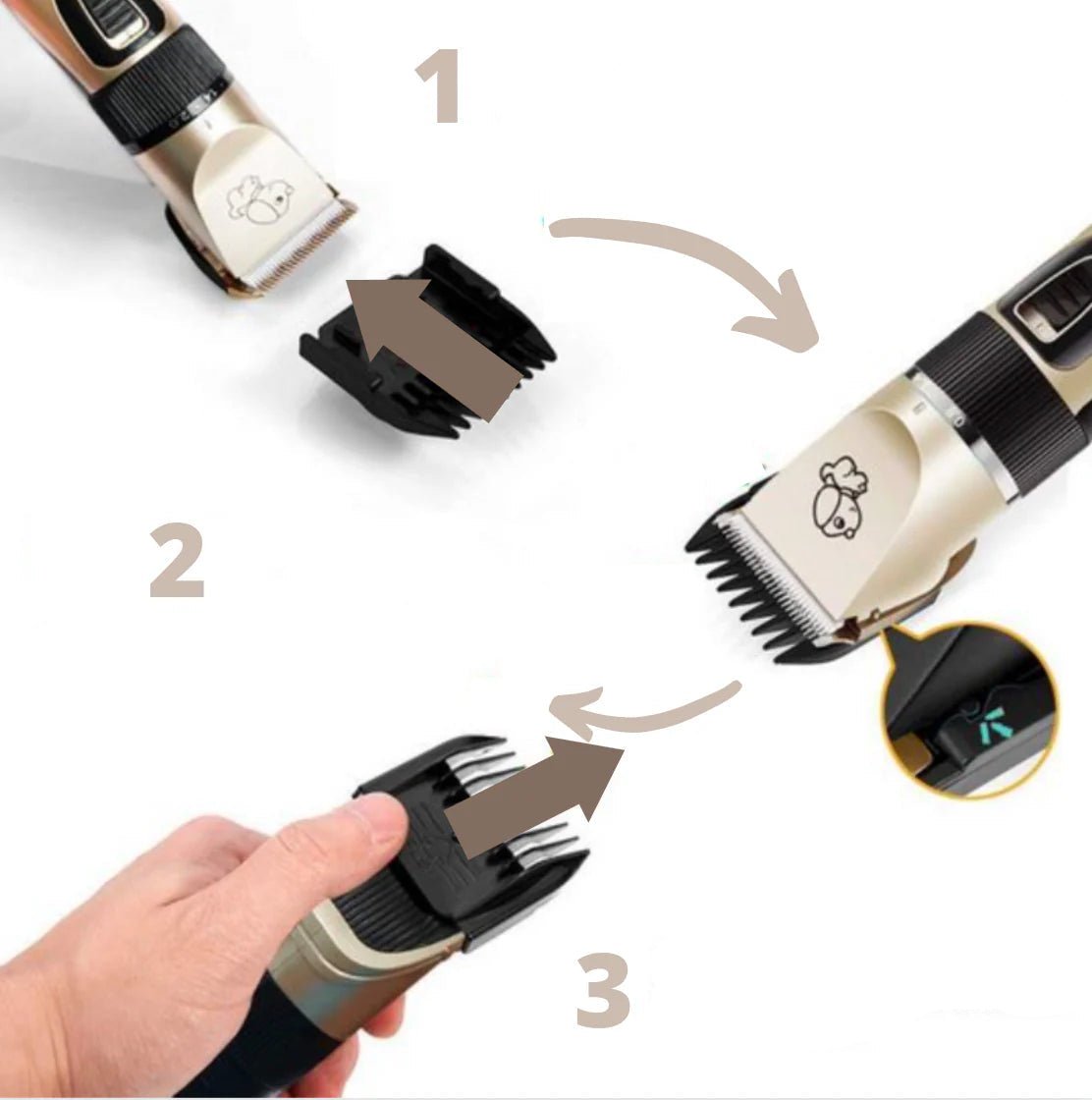 GROOMTECH – Tosatrice Professionale per Cani con Velocità Regolabili e Spazzola