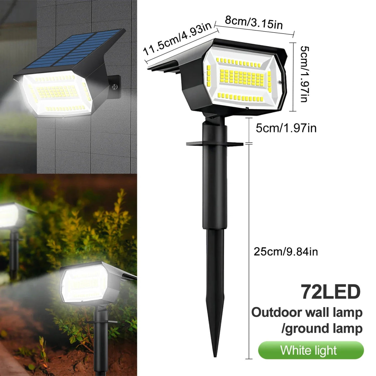 GROVELUX – Solar Landscape Spotlights with Adjustable Brightness