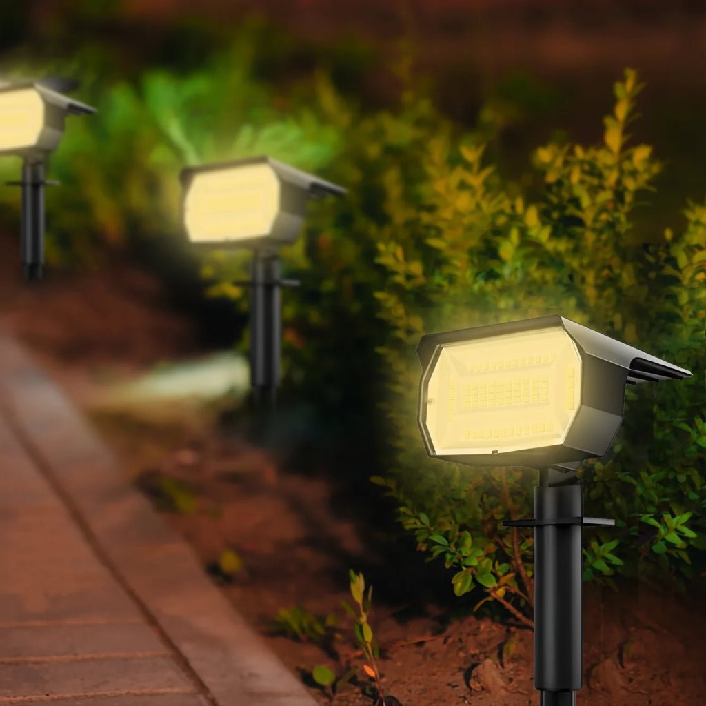 GROVELUX – Solar Landscape Spotlights with Adjustable Brightness
