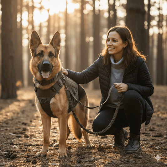 Arnés ajustable para entrenamiento de perros Guardian K9 con asa de control