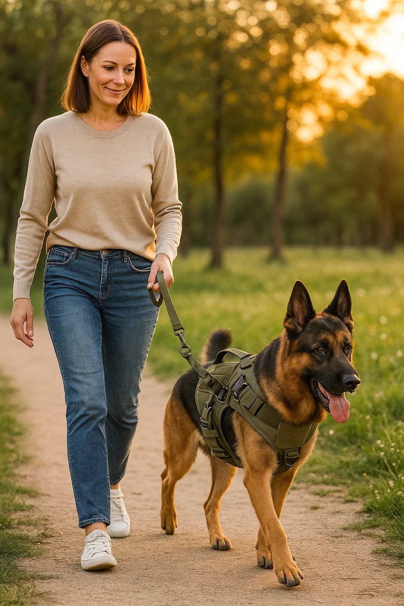 Arnés ajustable para entrenamiento de perros Guardian K9 con asa de control