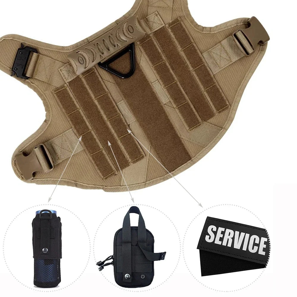 Arnés ajustable para entrenamiento de perros Guardian K9 con asa de control
