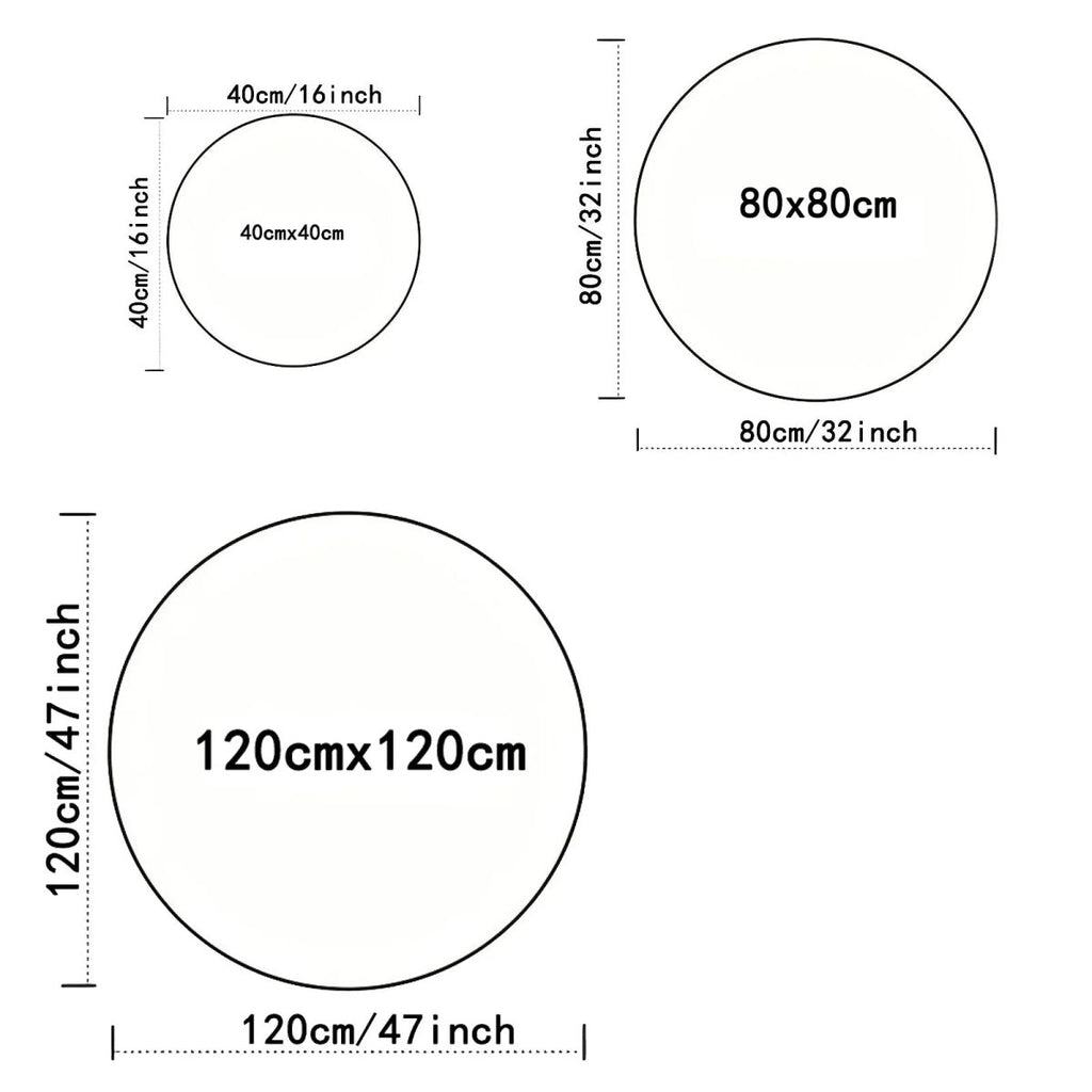 MUSICNEST – Cozy Round Flannel Guitar Rug Non-Slip & Machine Washable for Kids' Rooms 7