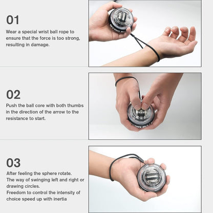  Gyropower forearm trainers - self -starting polar grid with gyroscopic resistance for effective grip training-4