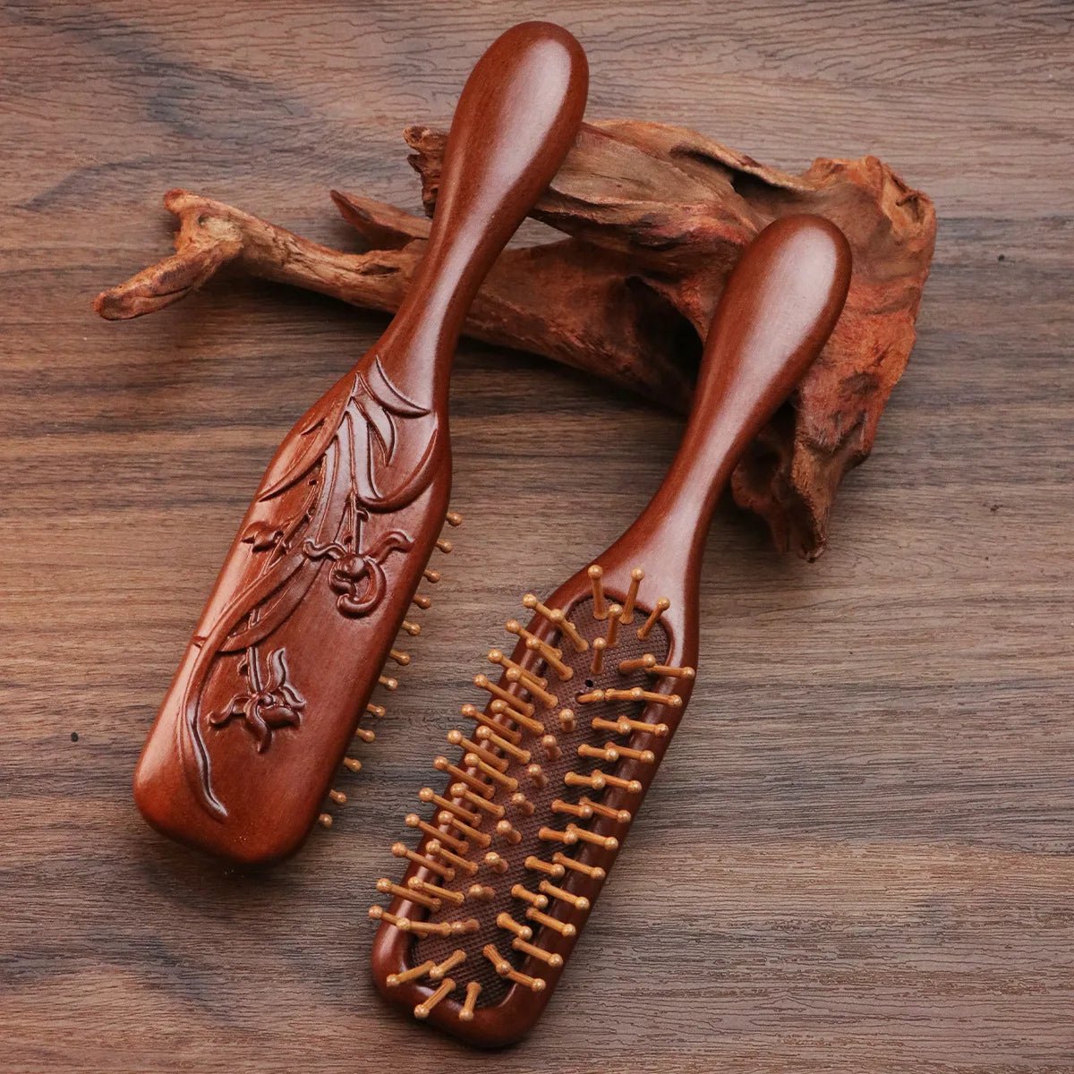 COMBZEN – Sandalwood Hair Comb Antistatic Scalp Massage Tool for Healthy Hair 5