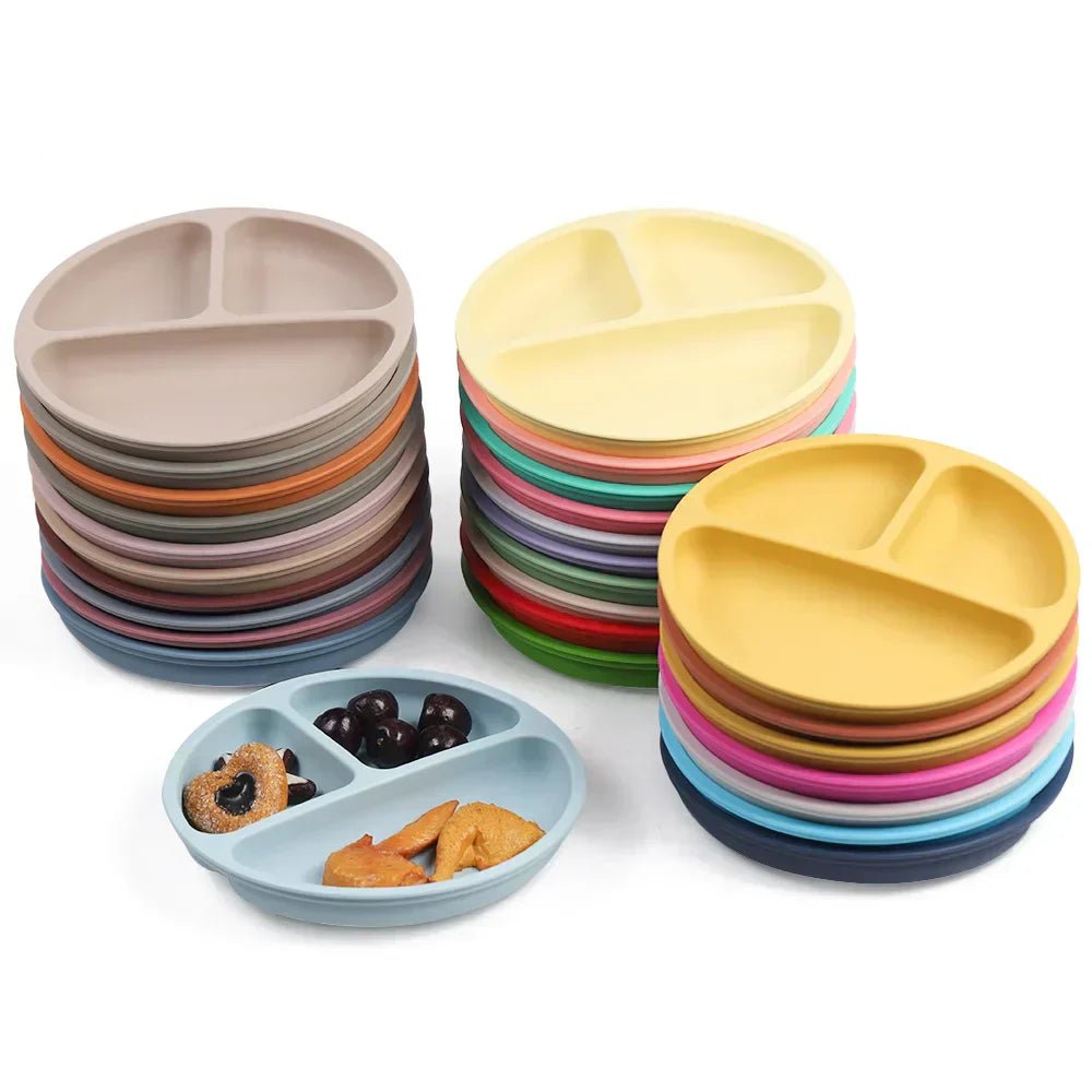 Happymeal Set – Colorful silicone tableware for safe & independent eating