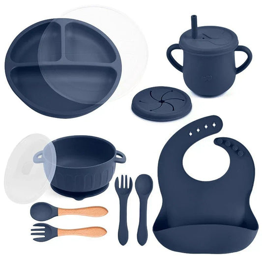 Happymeal Set – Colorful silicone tableware for safe & independent eating