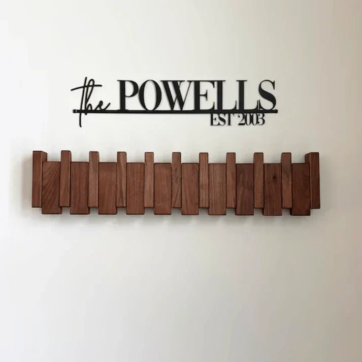 Harmonycoat Wall Rack - artistic wall wardrobe made of wood in the piano design for hallway & apartment 1