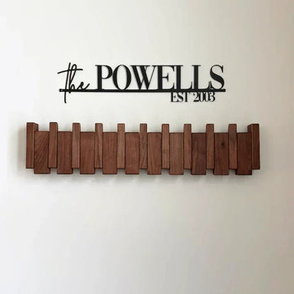 Harmonycoat Wall Rack - artistic wall wardrobe made of wood in the piano design for hallway & apartment 1