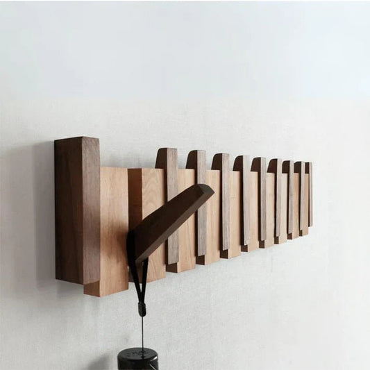 Harmonycoat Wall Rack - artistic wall wardrobe made of wood in the piano design for hallway & apartment 0