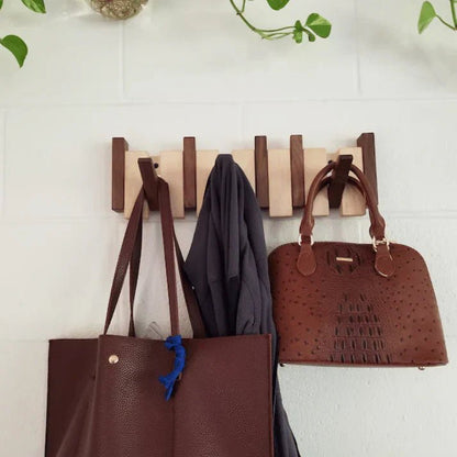 Harmonycoat Wall Rack - artistic wall wardrobe made of wood in the piano design for hallway & apartment 3