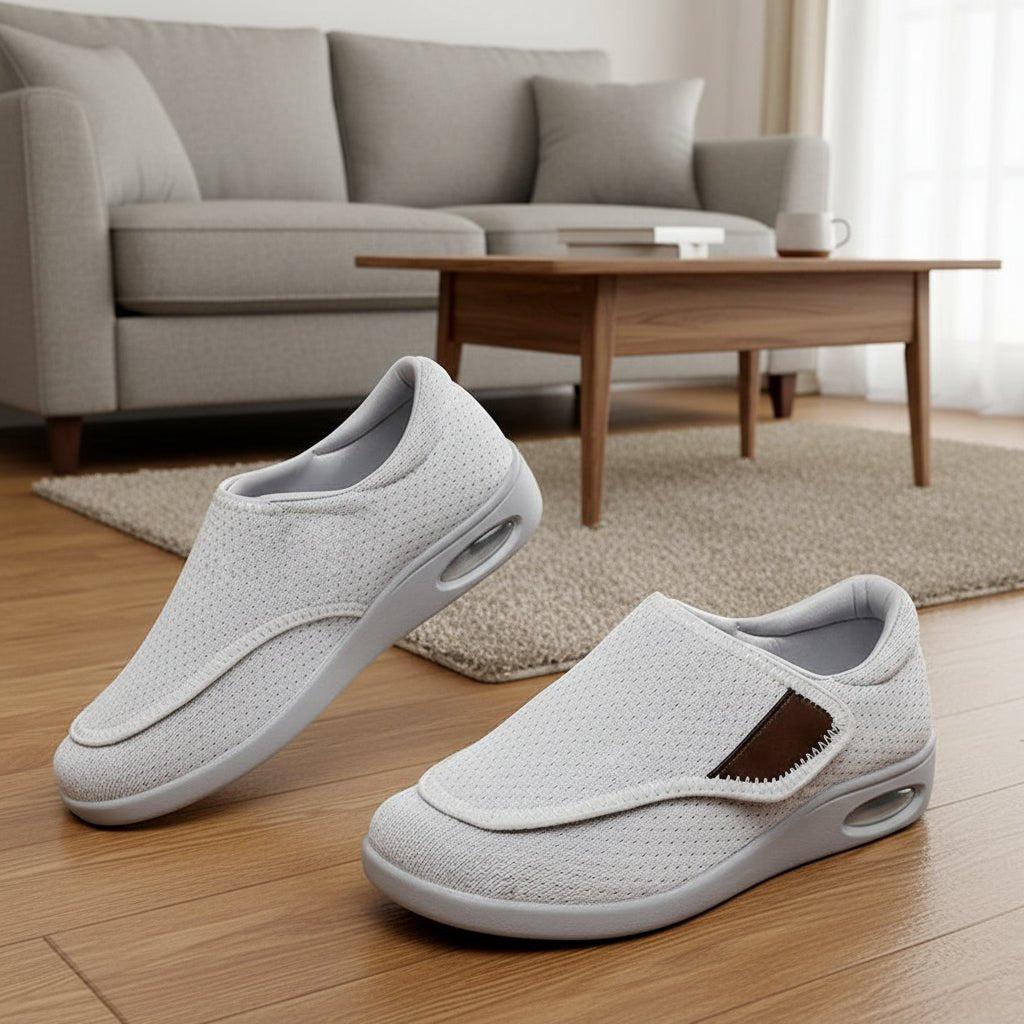 ORTHOFLEX – Diabetic Walking Shoes for Wide Feet with Adjustable Orthopedic Fit 0