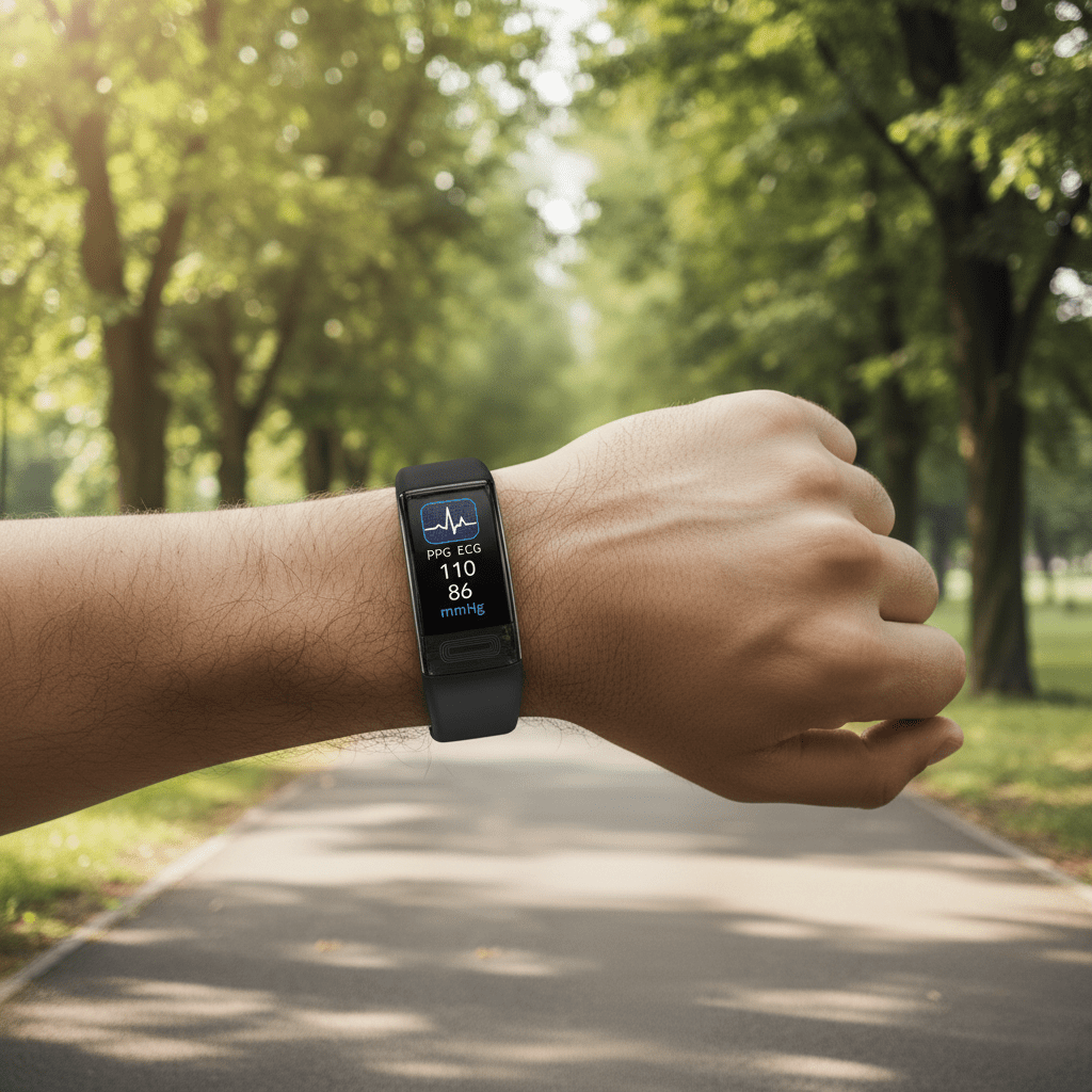 PulseSync – älykäs ranneke verenpaineen, EKG:n ja sykemittarin kanssa