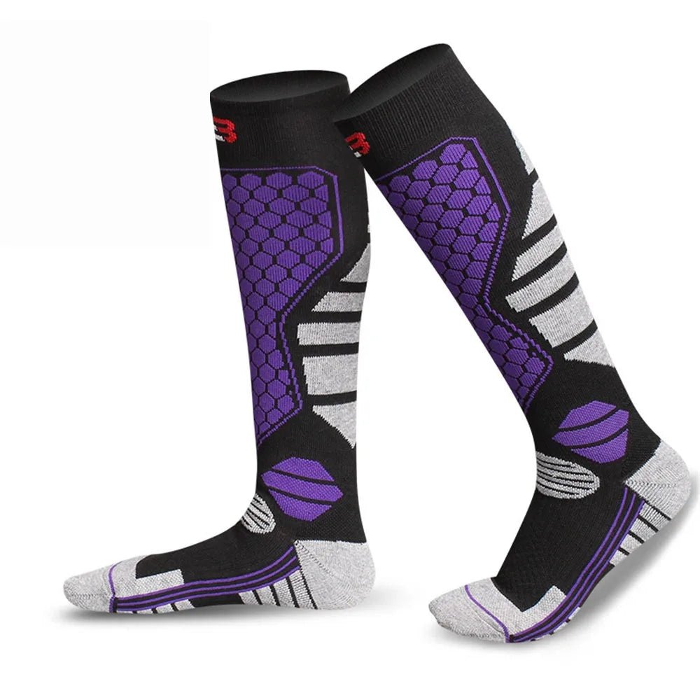 THERMOSKI MAX – Premium Thermal Ski Socks with Thickened Compression & Knee-High Warmth 9