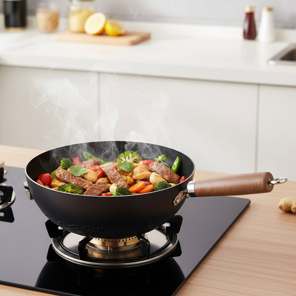 WOKPRO – Traditional Iron Wok with Durable Heat Distribution 3