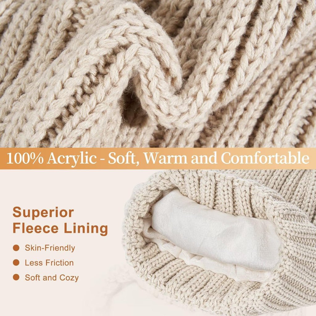 HEATIVA – Set Invernale Accogliente 3-in-1 per uno Stile da Freddo