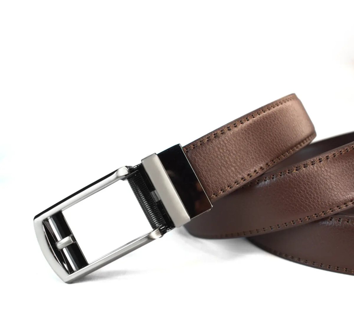 AutoFit Belt - Self-Locking Ratchet System for Modern Men, Genuine Leather 5