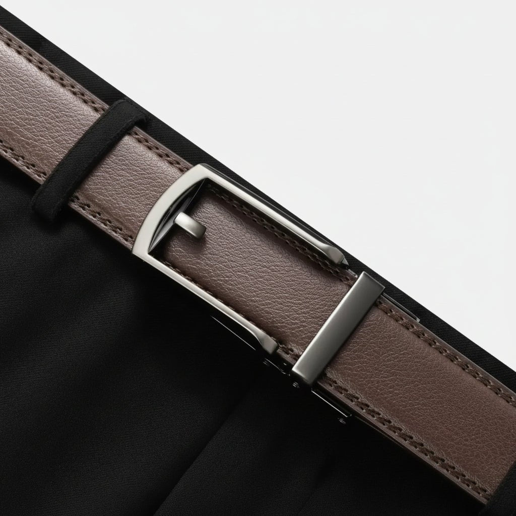 AutoFit Belt - Self-Locking Ratchet System for Modern Men, Genuine Leather 6