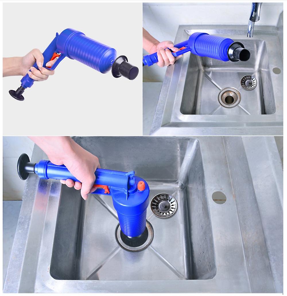 High-Pressure Air Drain Cleaner – Efficient Drain Unblocker for Sinks, Toilets, and Bathtubs with Suction Cups-5