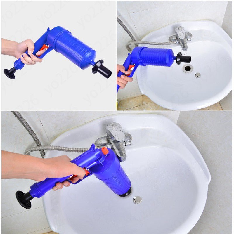 High-Pressure Air Drain Cleaner – Efficient Drain Unblocker for Sinks, Toilets, and Bathtubs with Suction Cups-6