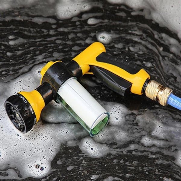 High-Pressure Garden Hose Nozzle with 8 Spray Settings – Ergonomic ABS Design for Efficient Outdoor Cleaning-3