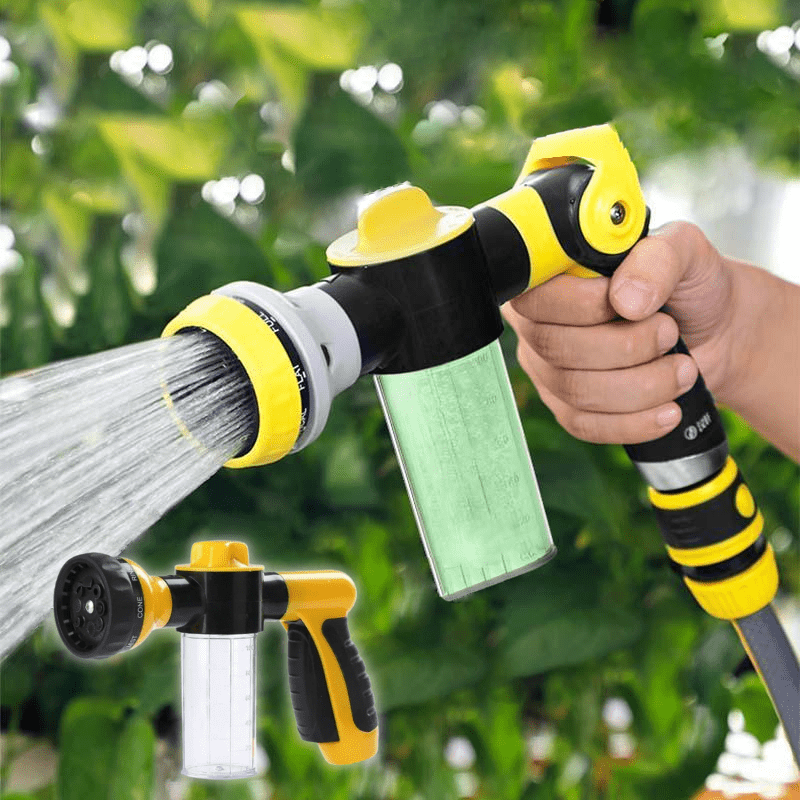 Variant image for High-Pressure Garden Hose Nozzle with 8 Spray Settings – Ergonomic ABS Design for Efficient Outdoor Cleaning-1