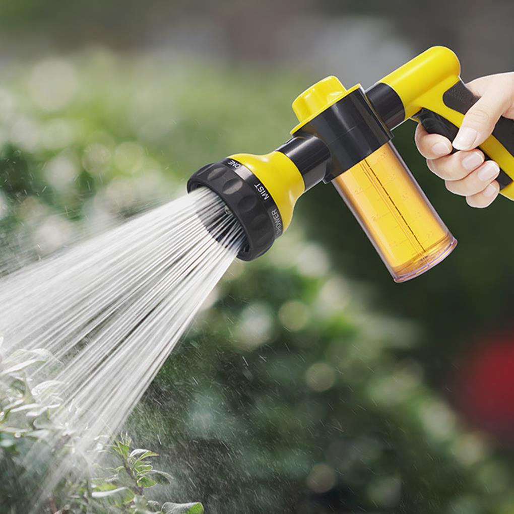 High-Pressure Garden Hose Nozzle with 8 Spray Settings – Ergonomic ABS Design for Efficient Outdoor Cleaning-4