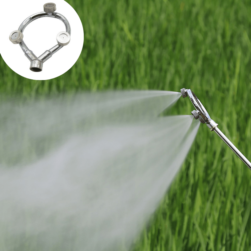 High-Pressure Injector Sprayer for Efficient Plant Hydration – Ergonomic Design with Multiple Nozzle Options in Silver-1