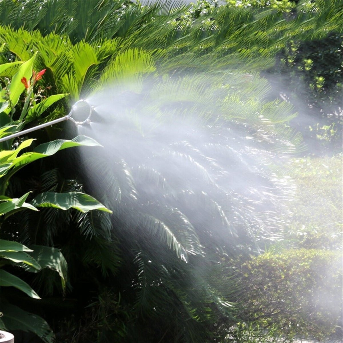 High-Pressure Injector Sprayer for Efficient Plant Hydration – Ergonomic Design with Multiple Nozzle Options in Silver-4