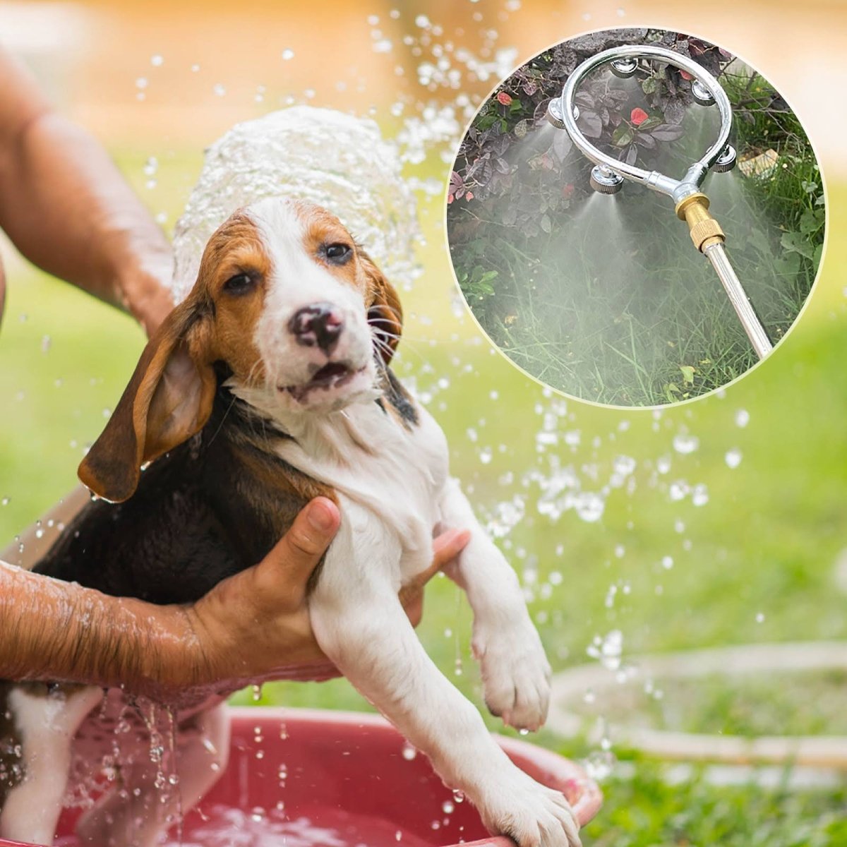 High-Pressure Injector Sprayer for Efficient Plant Hydration – Ergonomic Design with Multiple Nozzle Options in Silver-2