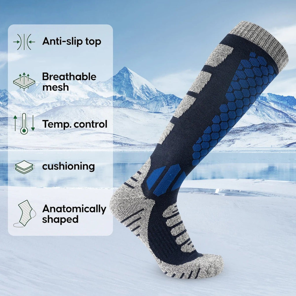 WARMHIKE – Wool Thermal Socks for Skiing and Hiking, Unisex Long Tube Design 2