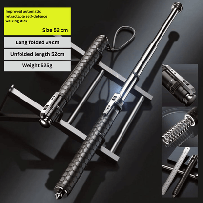 HikeShield – Lightweight Hiking Pole with Automatic Pop-Up