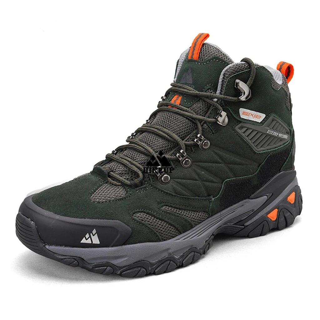 Hikeup Trekking Boots-men's hiking shoes with suede, breathable & rainproof for winter & outdoor adventure 3