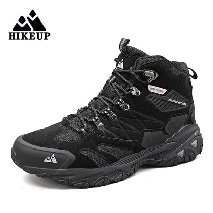 Hikeup Trekking Boots-men's hiking shoes with suede, breathable & rainproof for winter & outdoor adventure 2