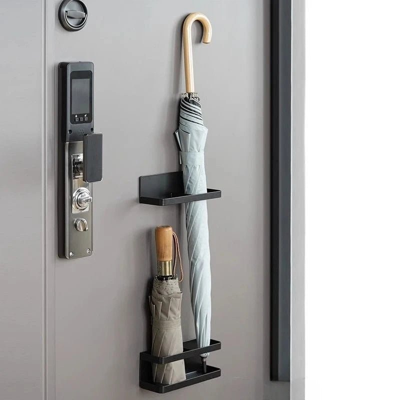 LIVINGSPIRE – Adjustable Umbrella Stand with Drip Tray and Stylish Iron Finish 2
