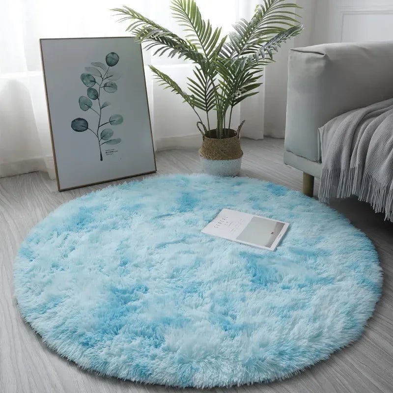 Ultra Soft Plush Round Rug Mat - Cozy Home Decor, 5cm Height, Multiple Colors 3