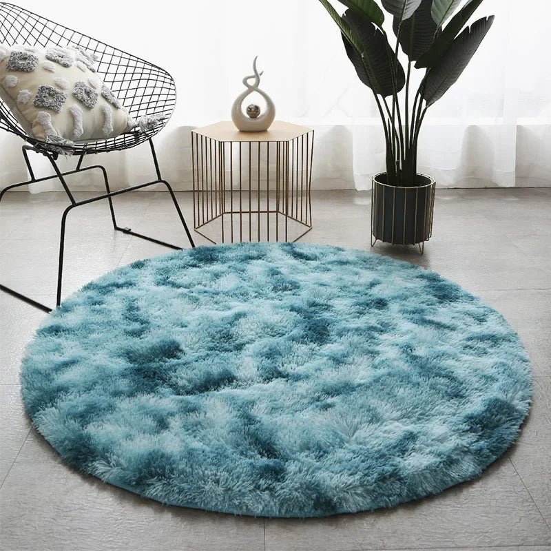 Ultra Soft Plush Round Rug Mat - Cozy Home Decor, 5cm Height, Multiple Colors 6