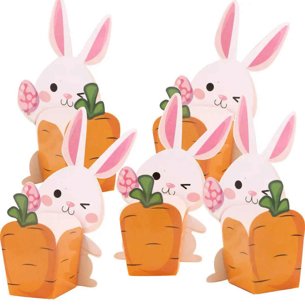 Easter Bunny Carrot Candy Boxes - 20Pcs Decorative Treat Baskets for Parties 2